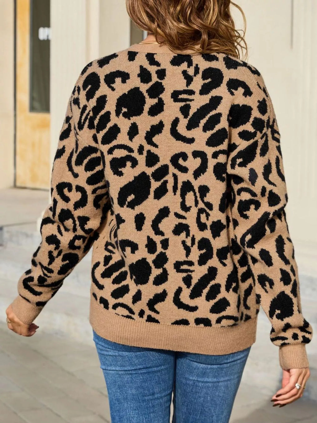 Leopard Tie-Front Cardigan