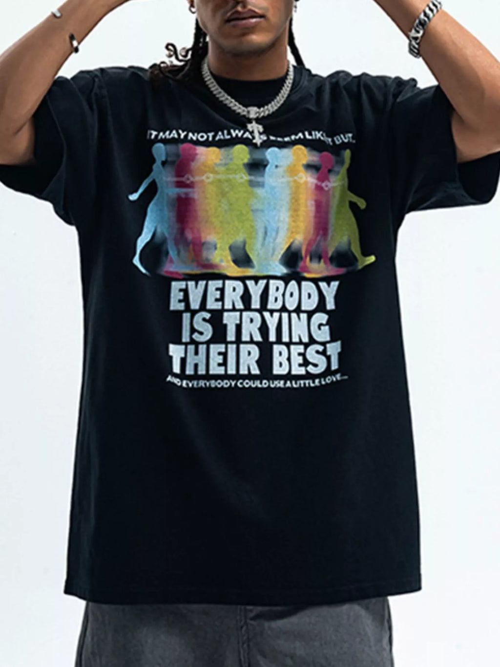 Men's Graphic Round Neck Short Sleeve T-Shirt