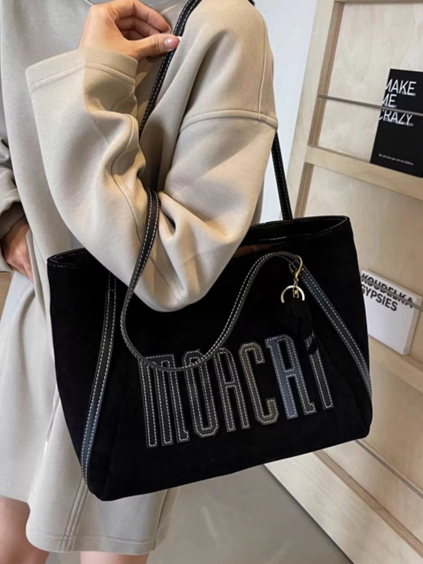 Casual Letter Shoulder Bag