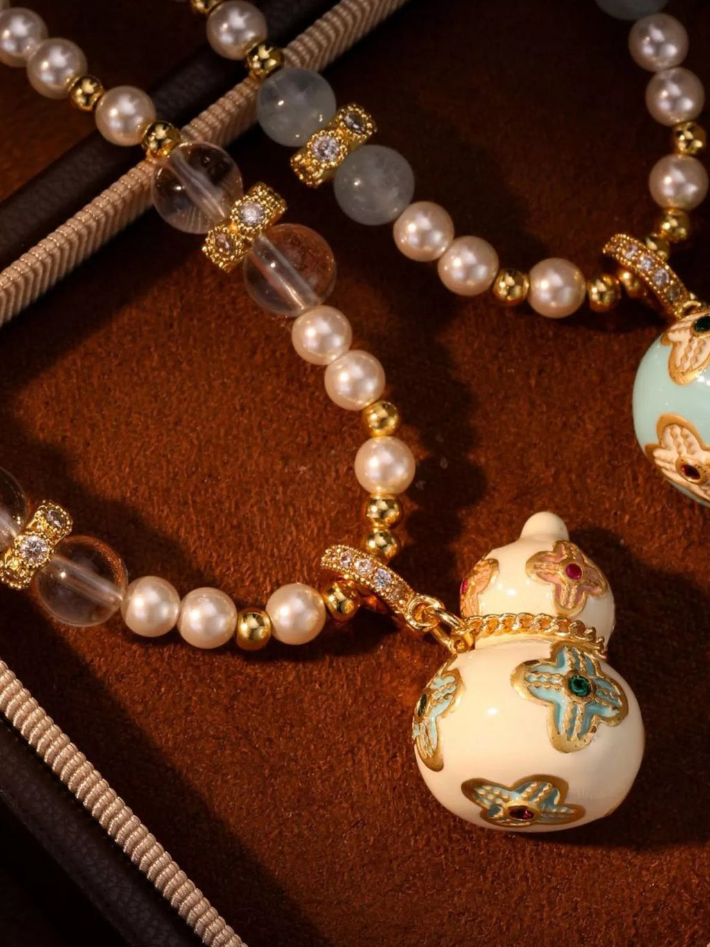 18K Gold-Plated Gourd Pendant Necklace