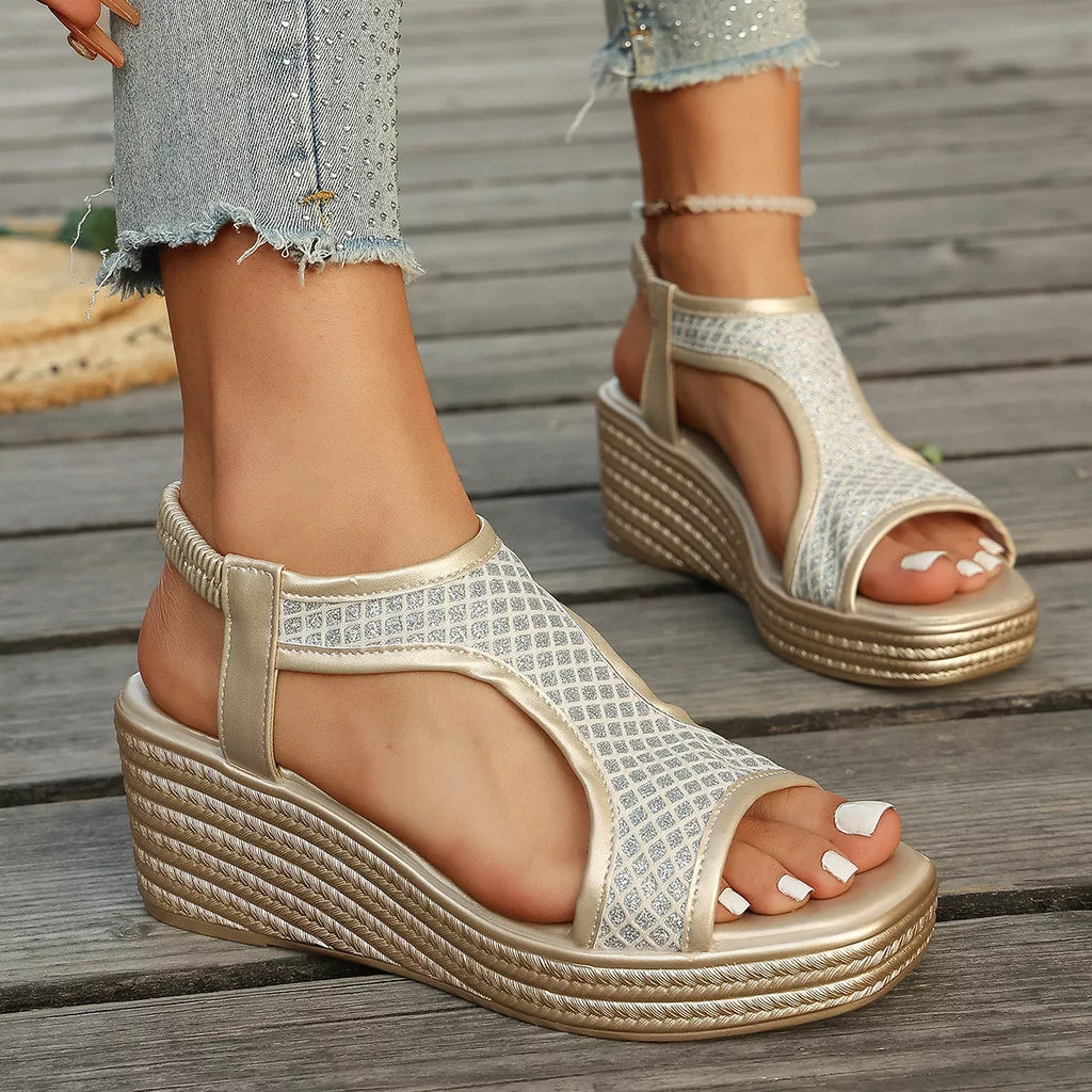 Open Toe Wedge Sandals