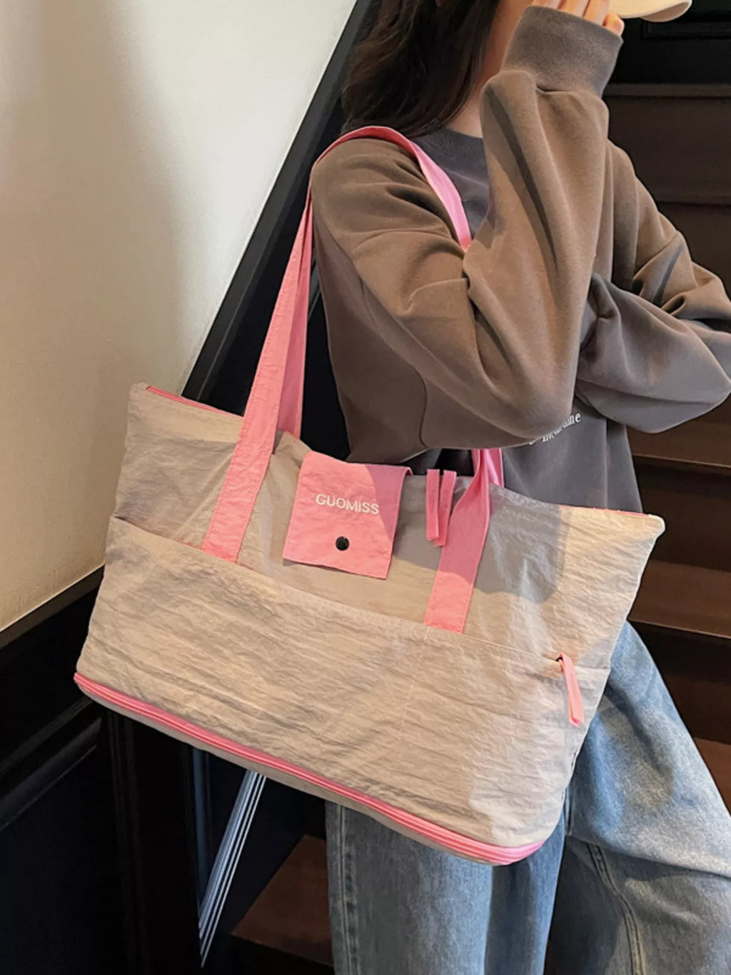 Two-Tone Lightweight Travel Bag