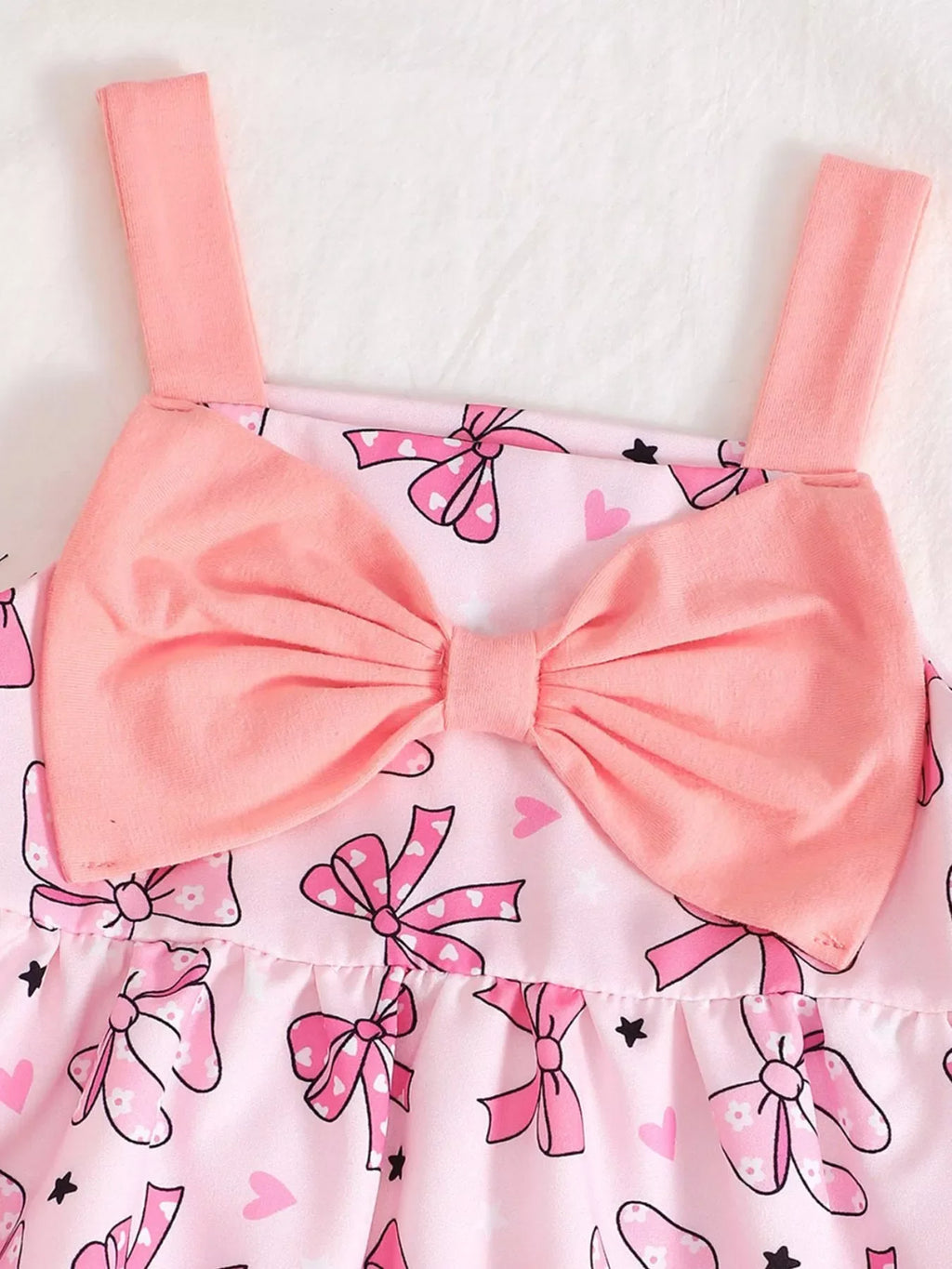 Children's Bow Front Printed Dress
