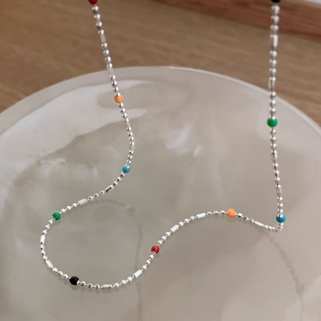 925 Sterling Silver Bead Necklace