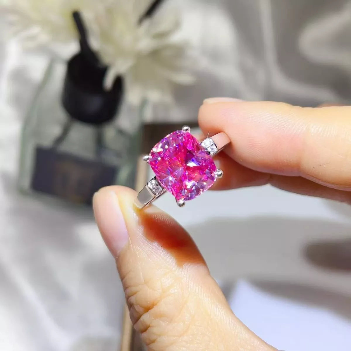 5 Carat Moissanite 925 Sterling Silver Ring
