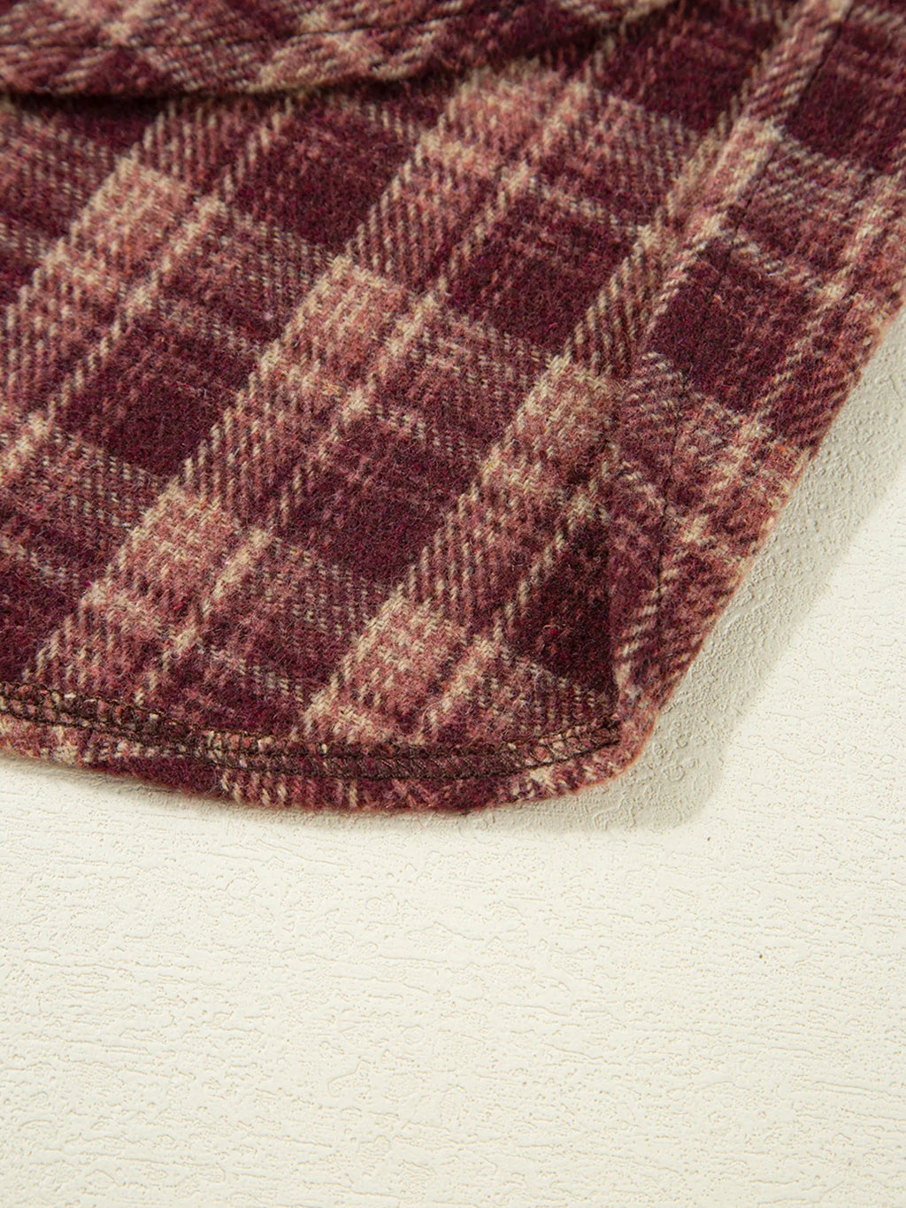 Plaid Patchwork Drop Shoulder Sweatshirt