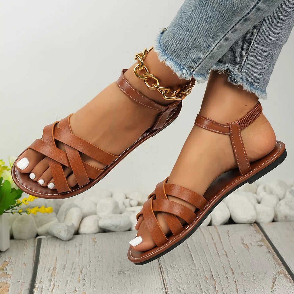 Open Toe Woven Sandals