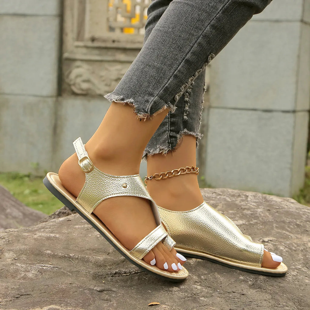 Toe Loop Flats Sandals