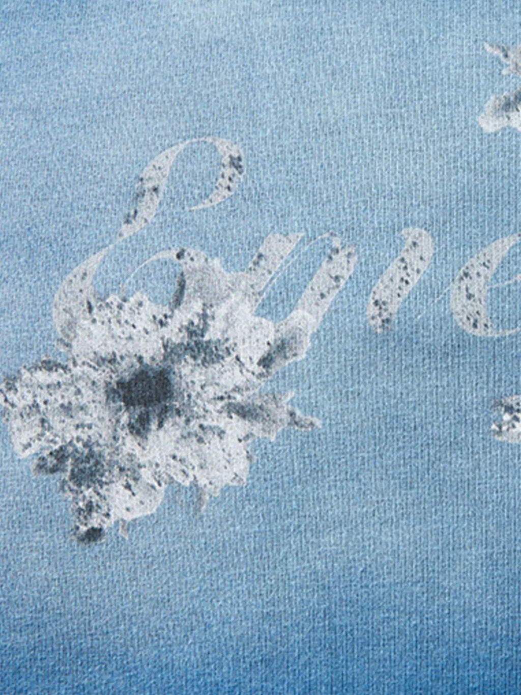 Men's Floral Print Gradient Washed T-Shirt