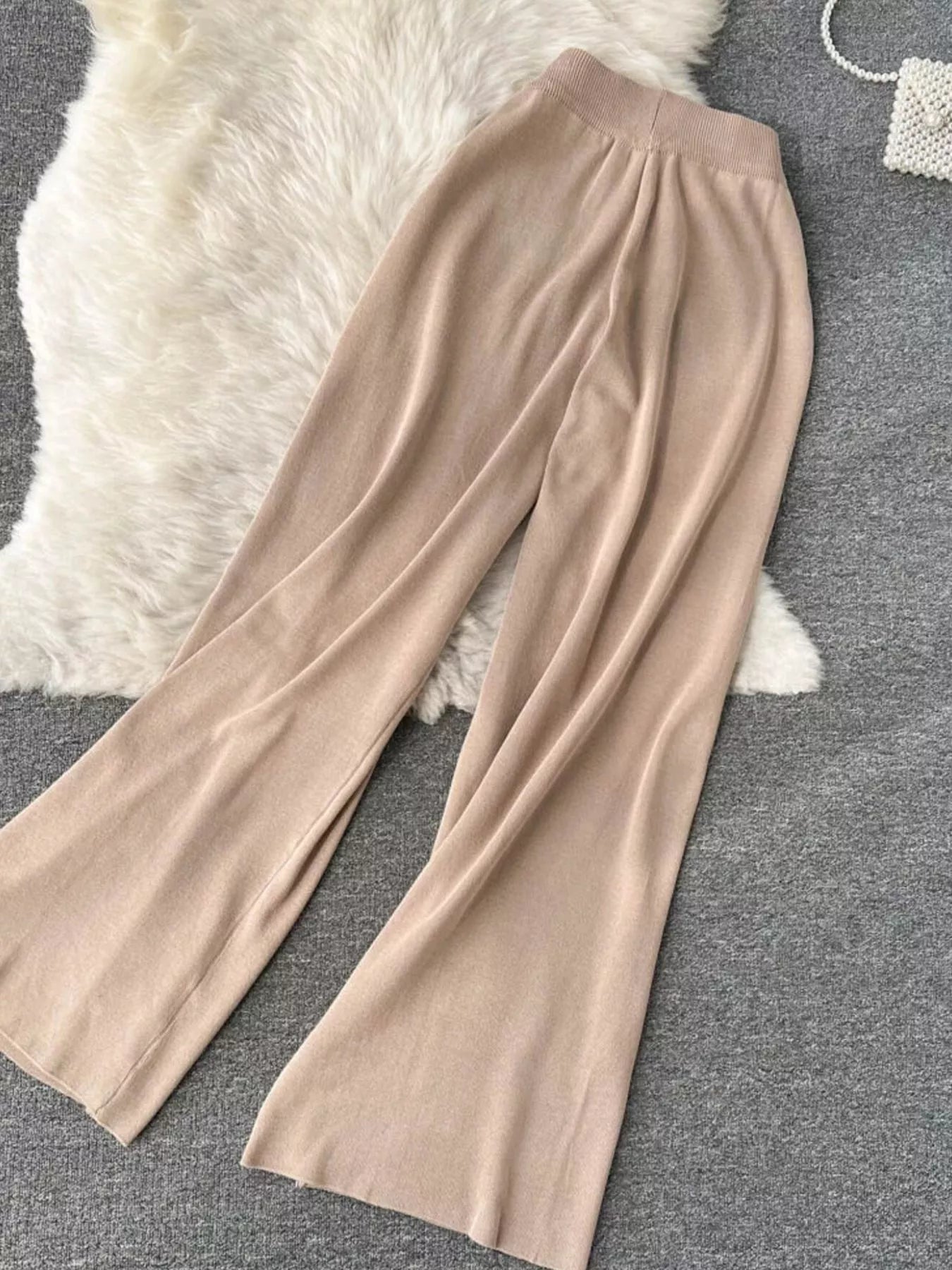 Short Sleeve Top and Wide Leg Pants Set