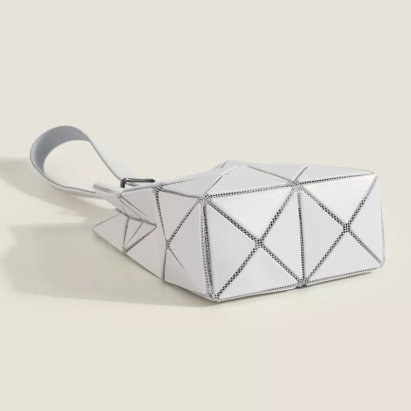 Geometric Panel Foldable Handbag