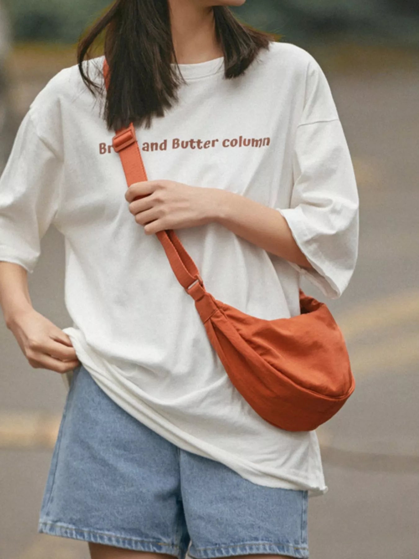 Casual Lightweight Crescent Crossbody Bag