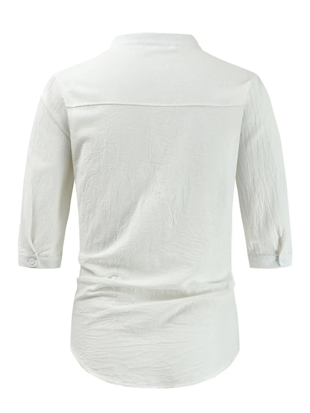 Men's Plus Size Button Down Half Sleeve Shirt