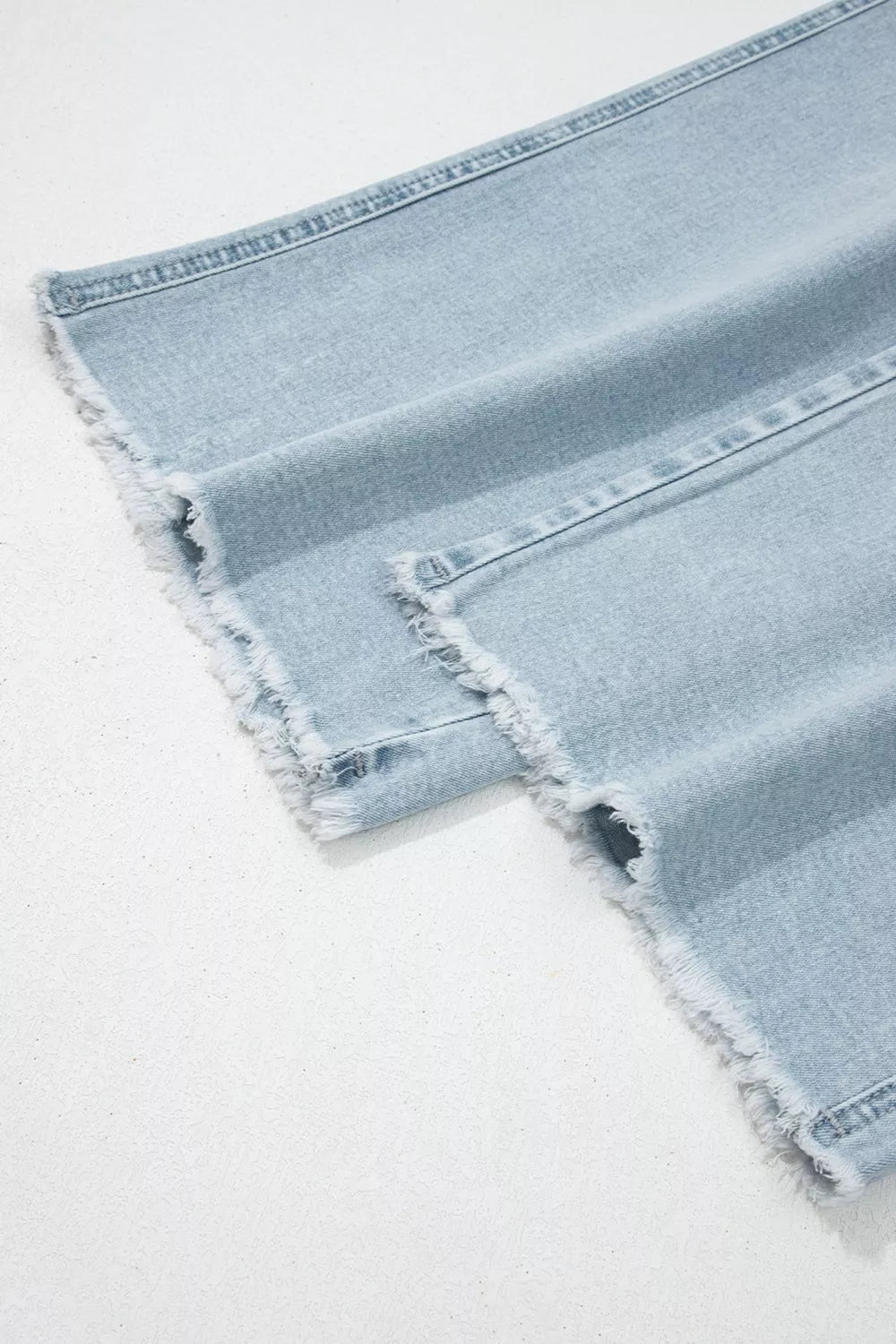 Light Wash Utility Pocket Straight Leg Jeans