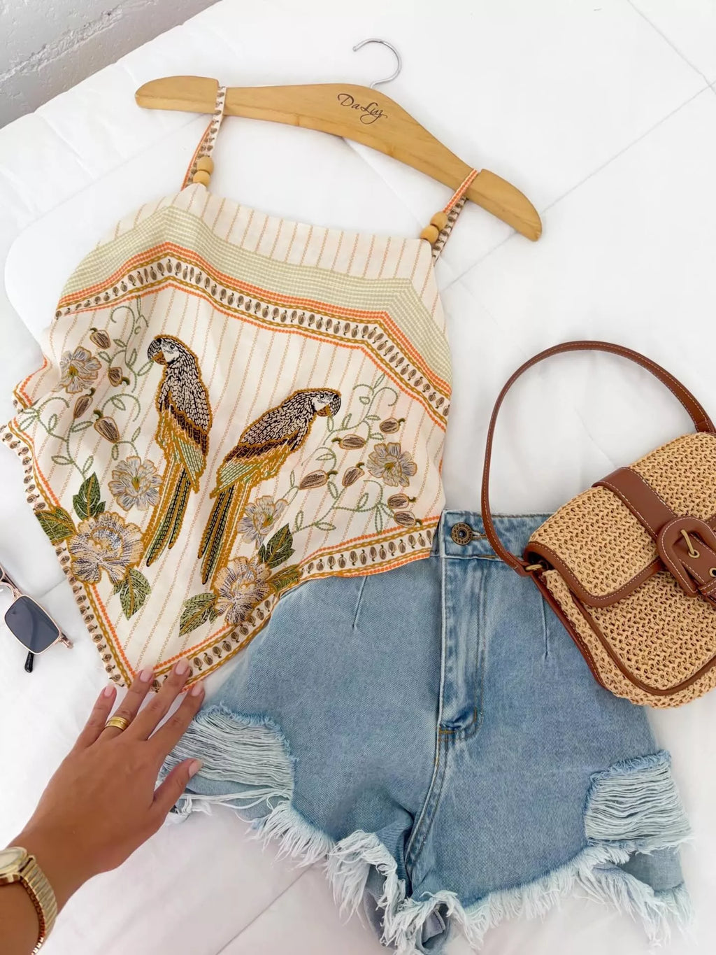 Parrot Adjustable Strap Cami