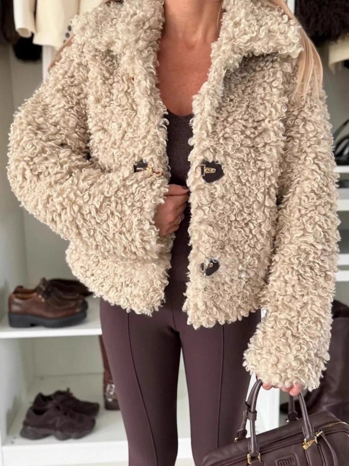 Sherpa Button-Down Outerwear