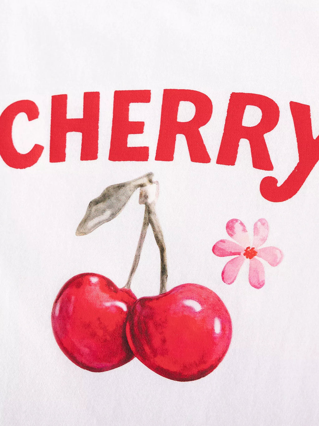 Children's Cherry Print Summer Outfit Set
