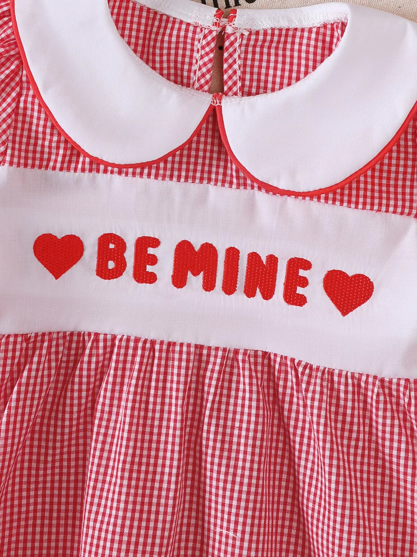 Children's Gingham 'LOVE' Top and Shorts Set