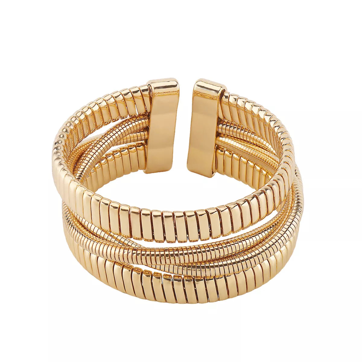 Multi-Layered Open Bracelet