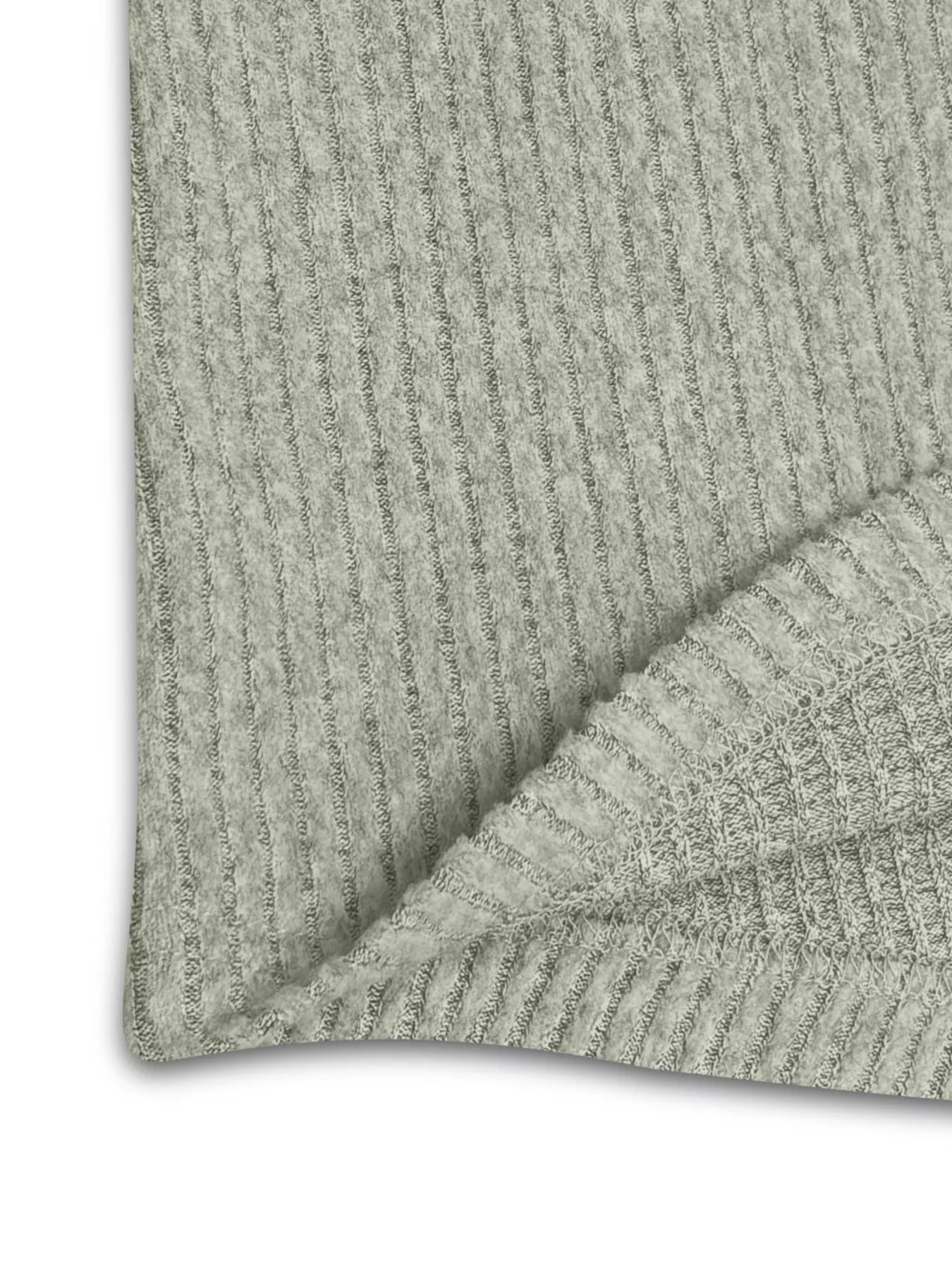 Ribbed Knit Long Sleeve Top and Pants Set