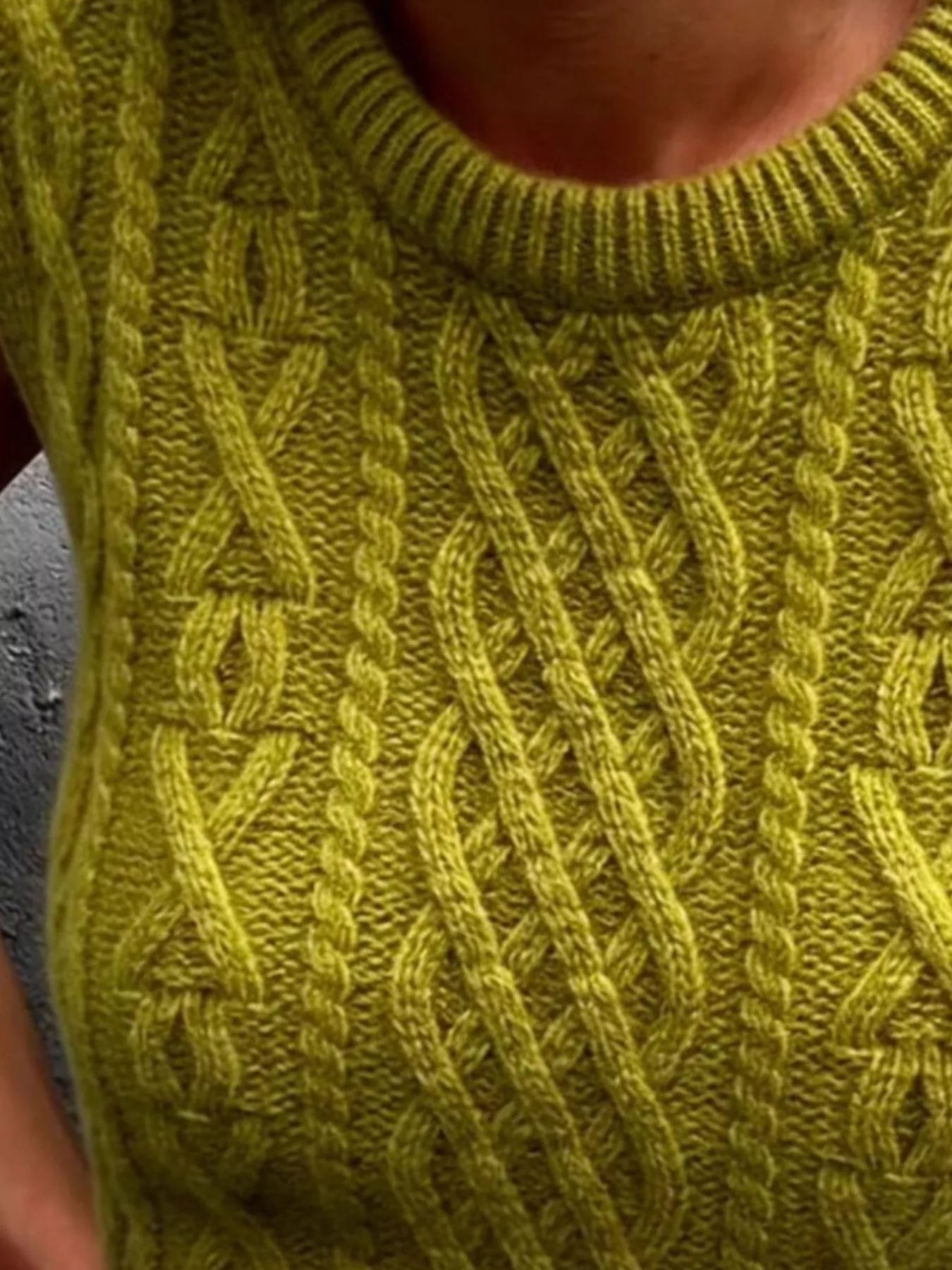 Cable Knit Sweater Vest