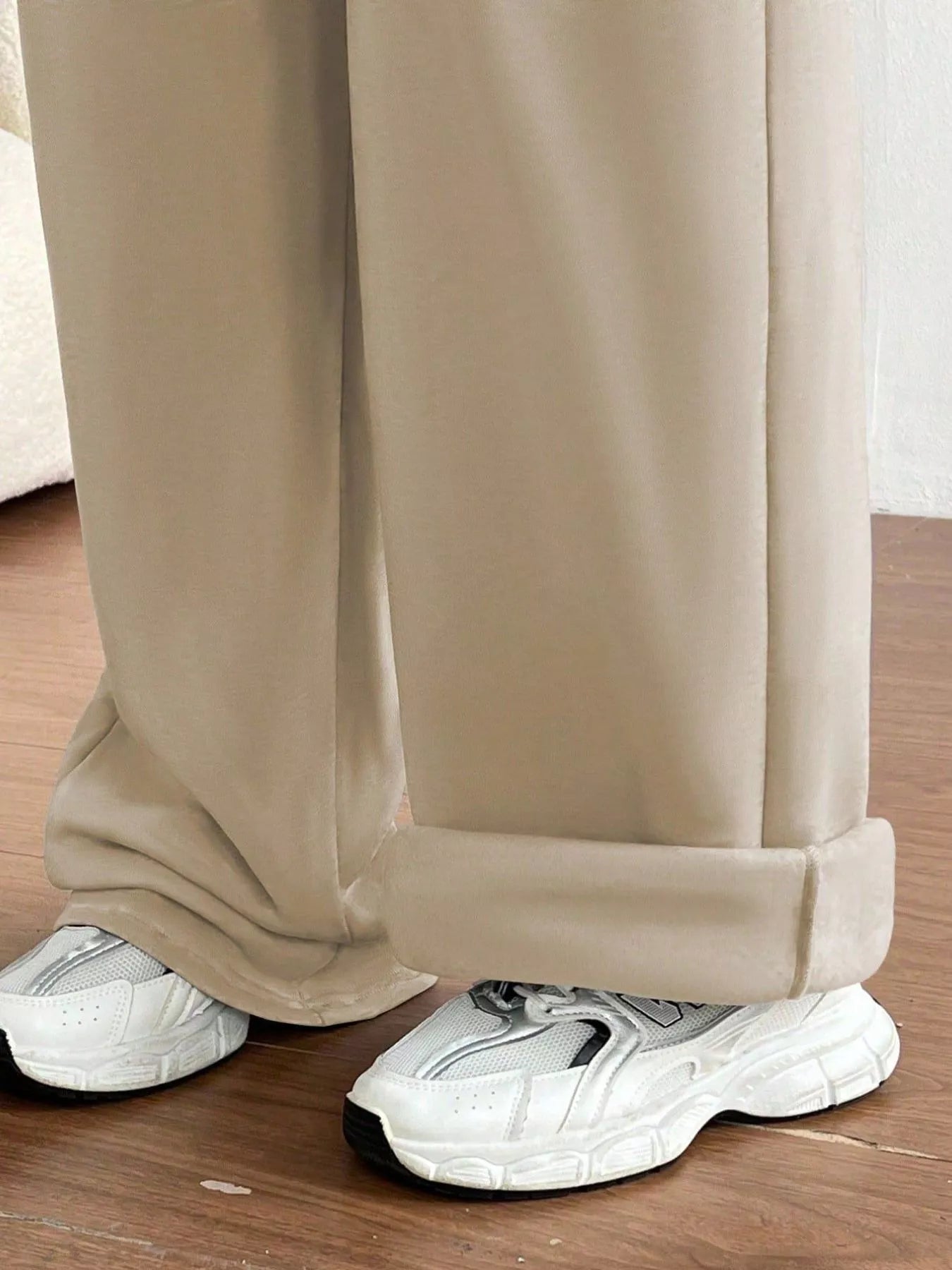 Casual Drawstring High Waist Wide Leg Sweatpants