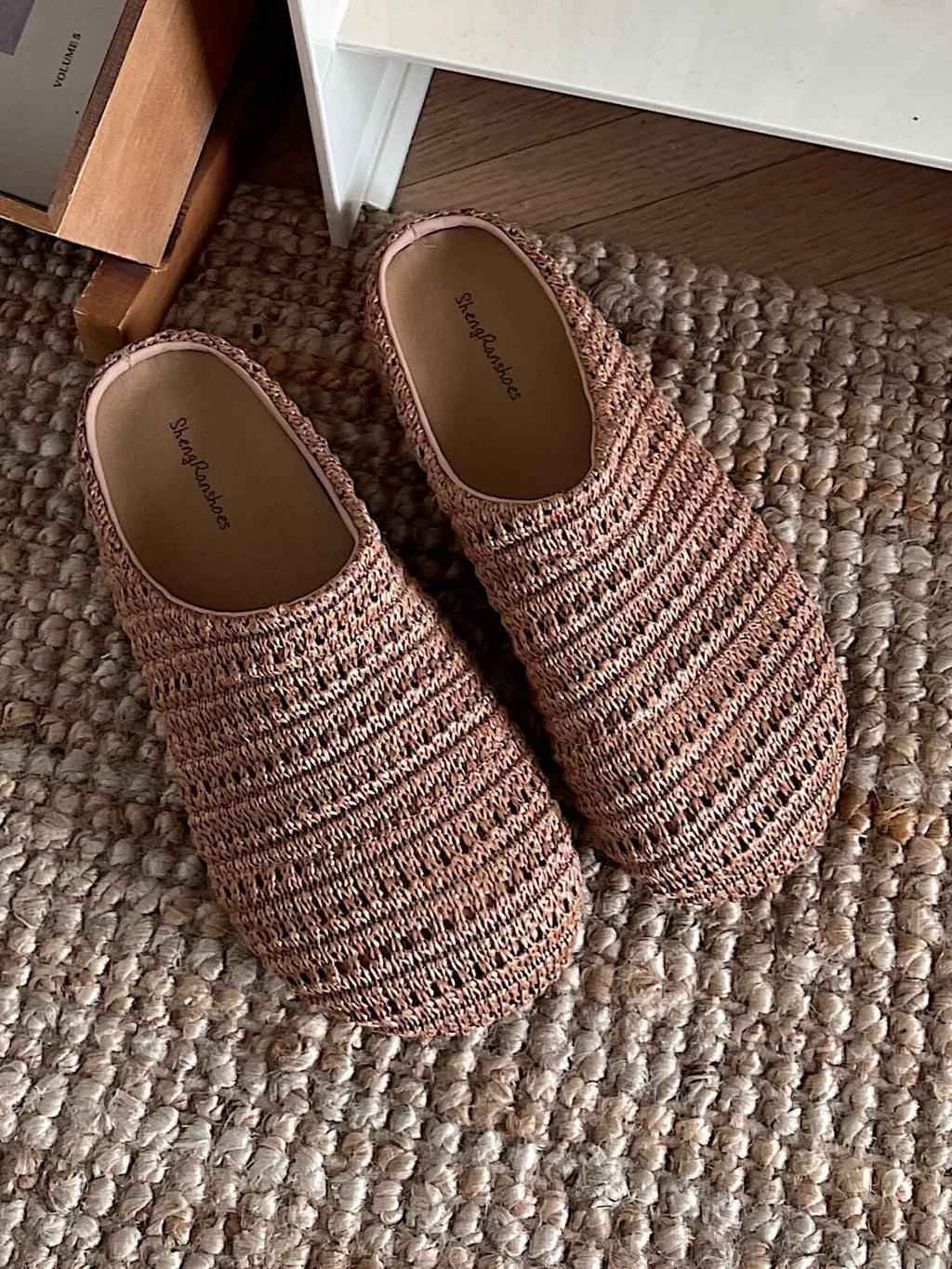 Knitted Round Toe Slip-Ons