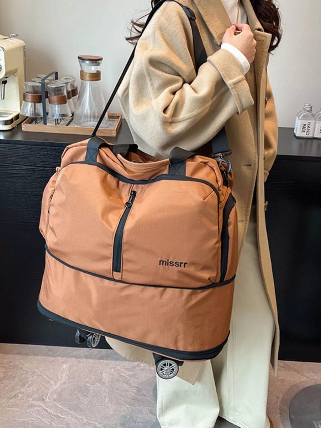 Rolling Nylon Travel Bag