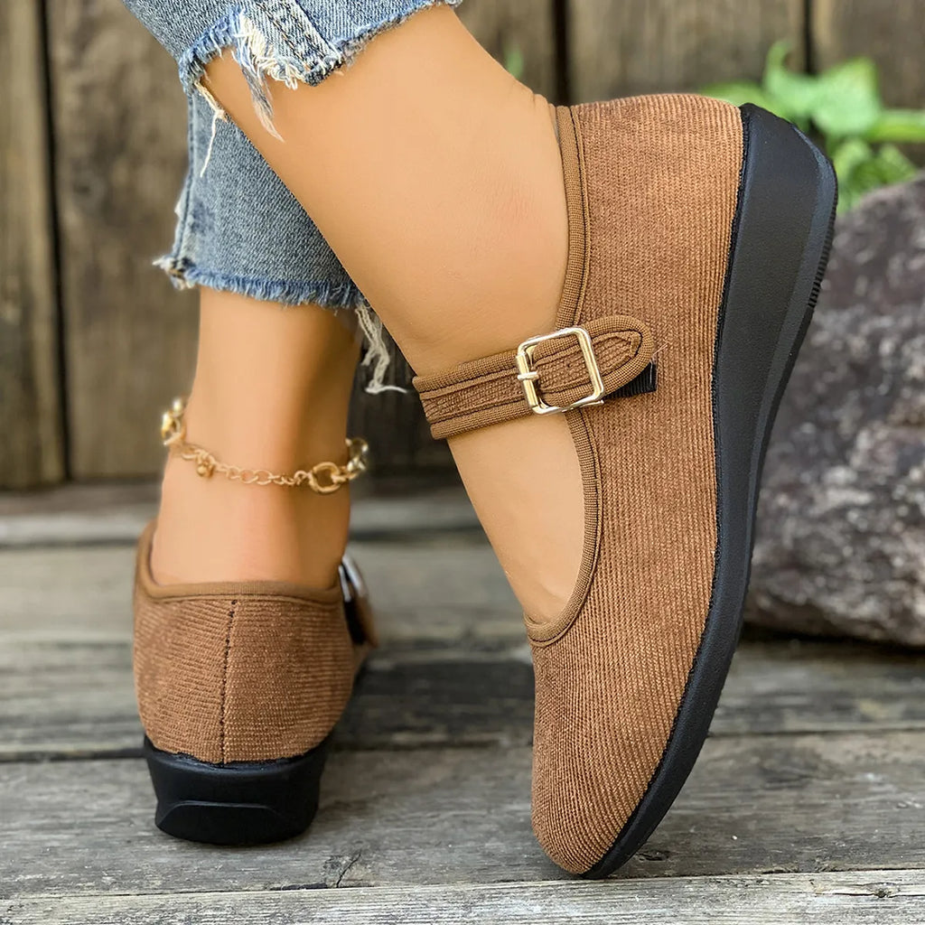 Round Toe Mesh Slip-Ons
