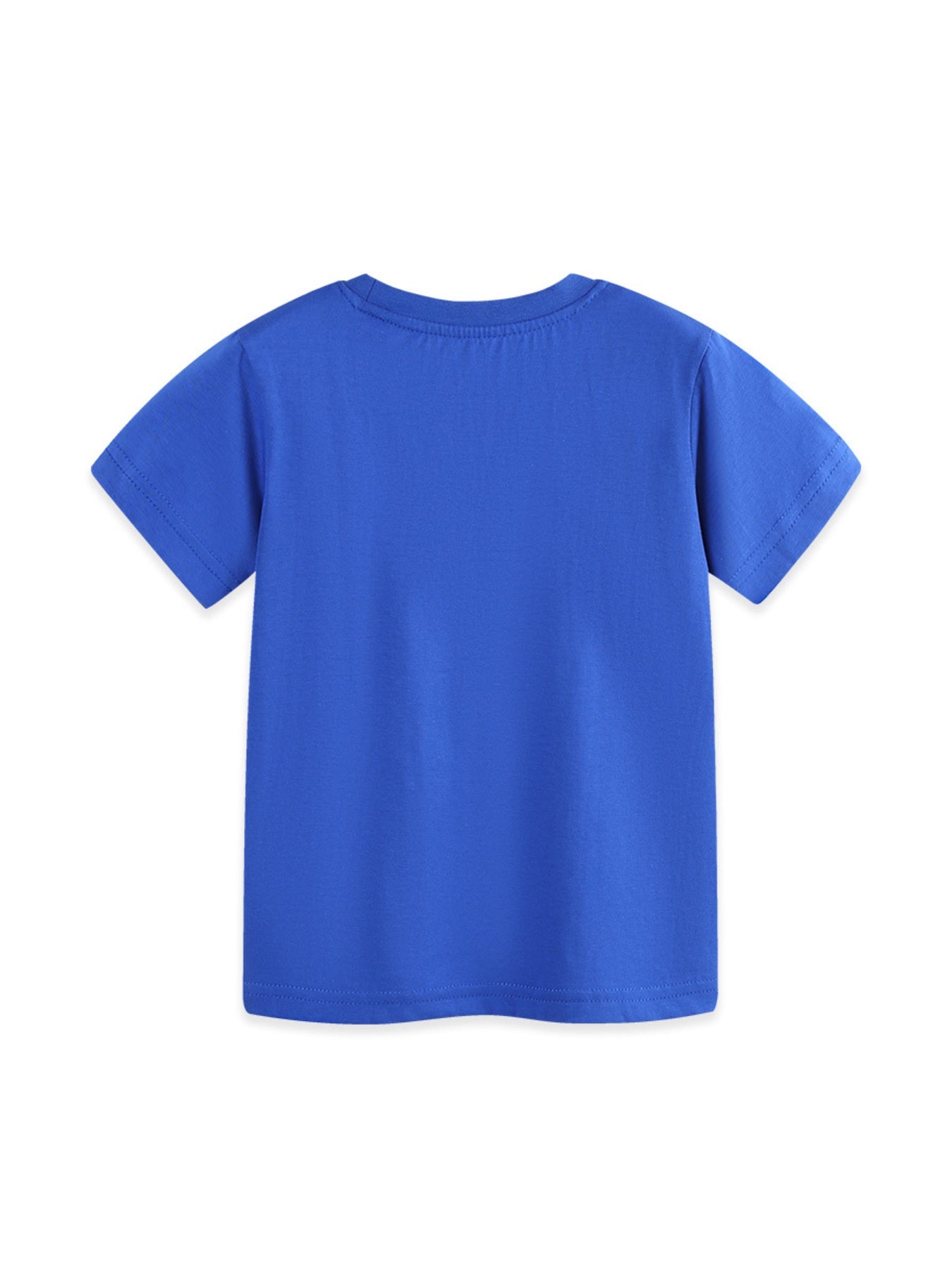 Children's Dinosaur & UFO Graphic Crew Neck Short Sleeve T-Shirt