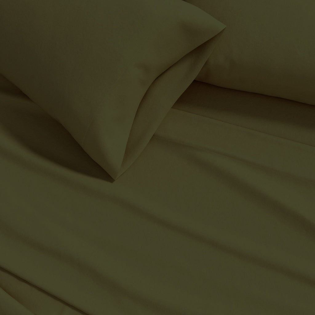 Cotton Solid Flannel Sheet - Nordic Collection