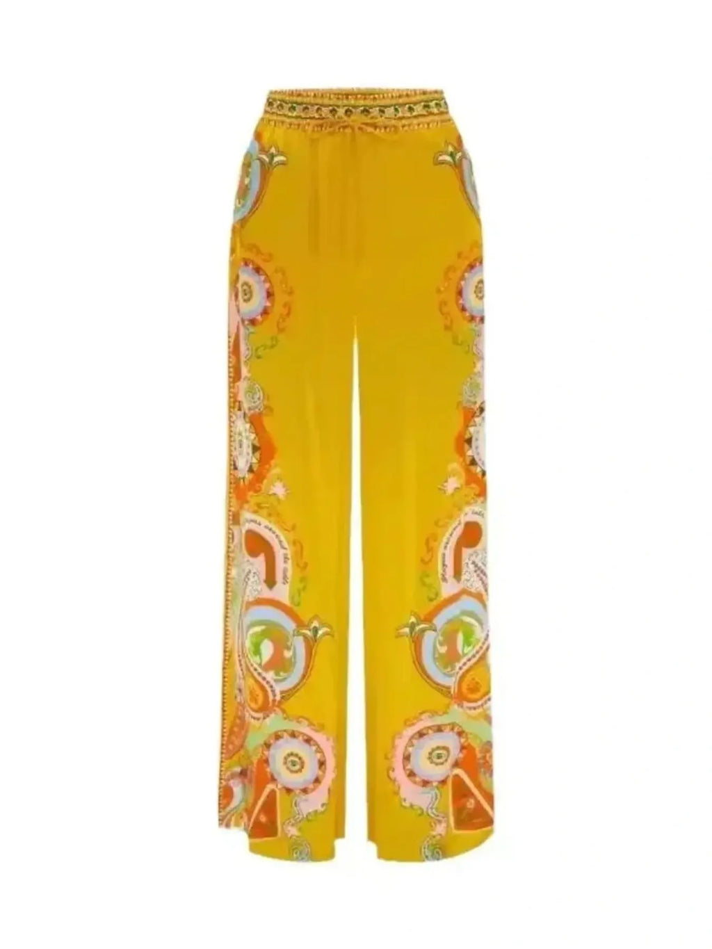 Printed Button Up Shirt and Pants Set