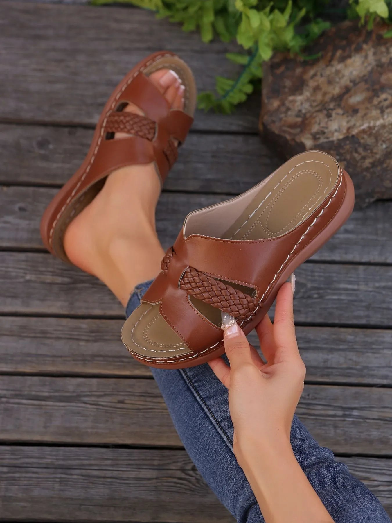 Open Toe Wedge Sandals