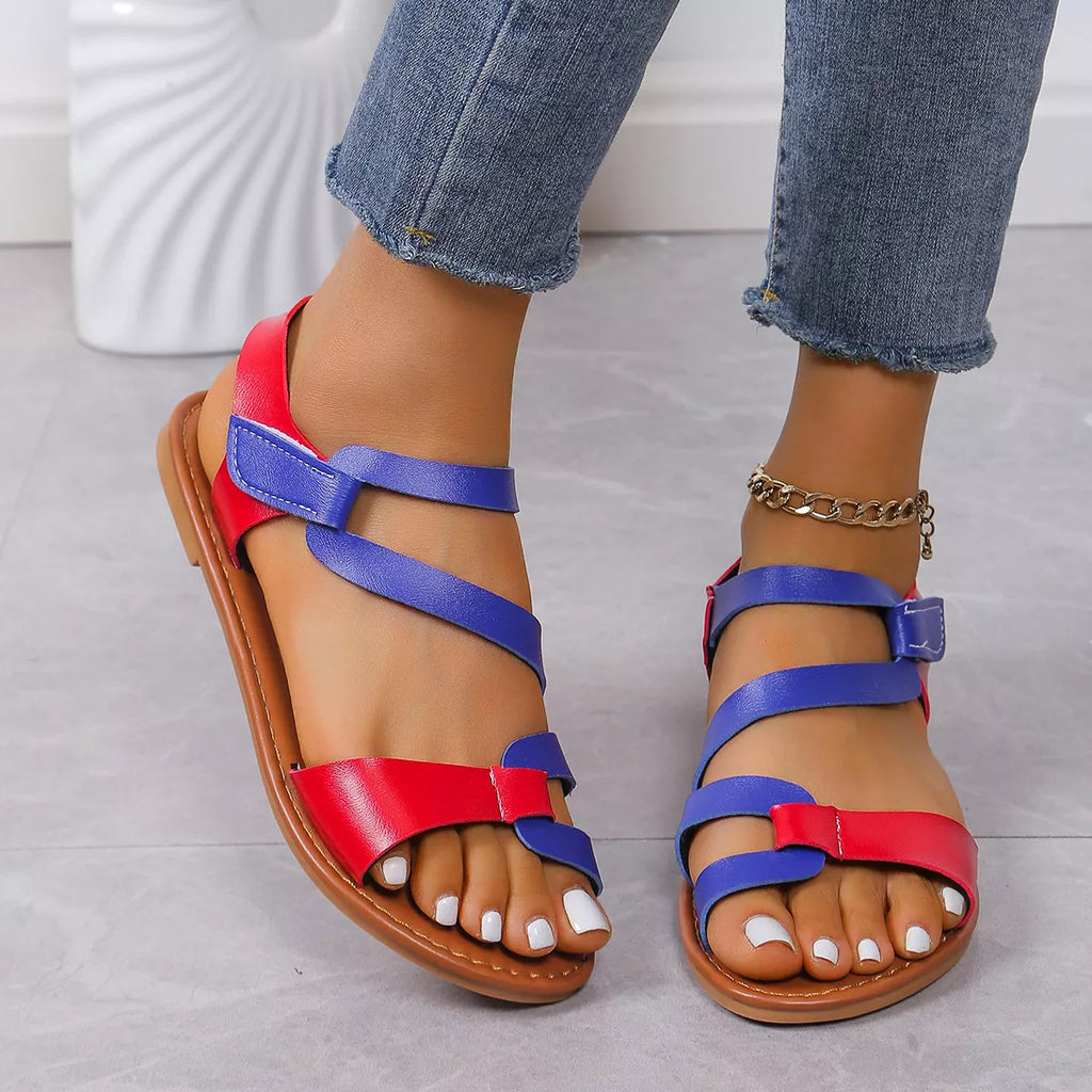Open Toe Flats Sandals