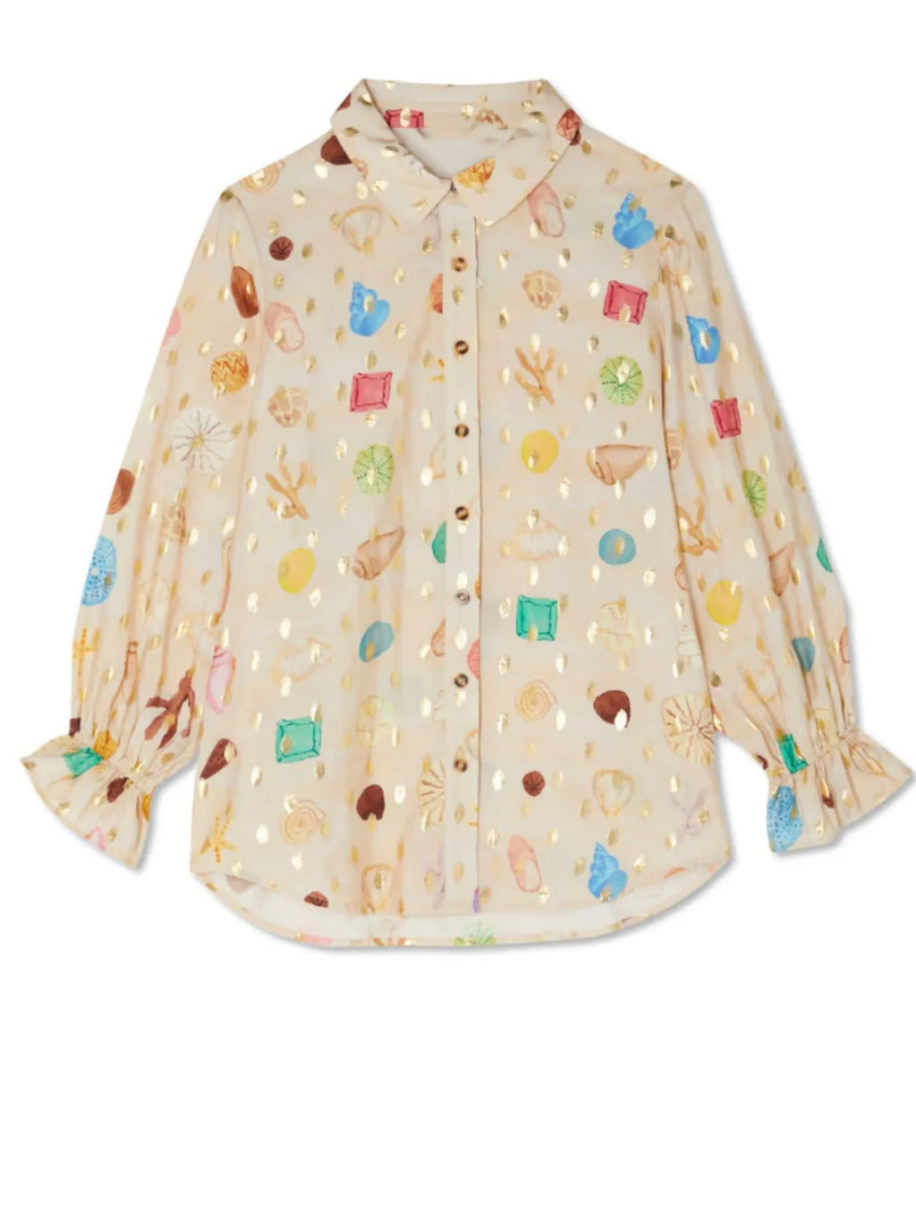 Colorful Print Shirt and Shorts Matching Set