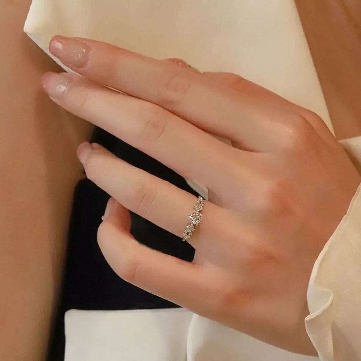 1 Carat 925 Sterling Silver Moissanite Ring