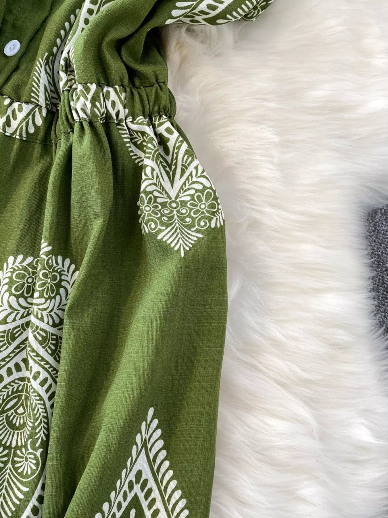 Button Front Wide Leg Jumpsuit