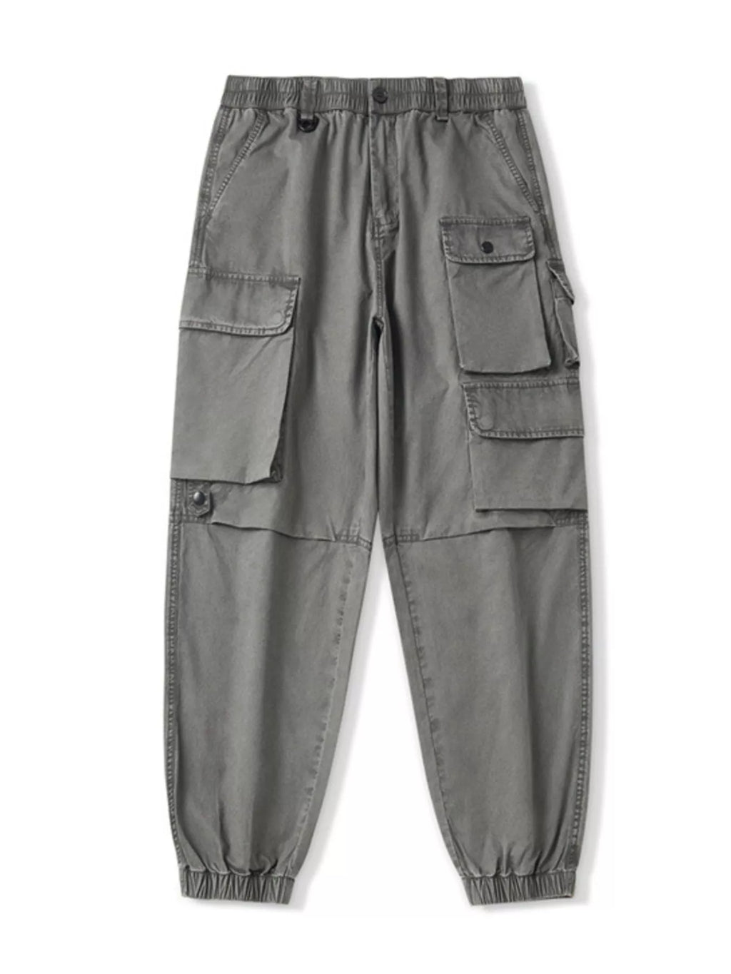 Men's Plus Size Relaxed Fit Multi-Pocket Cargo Pants