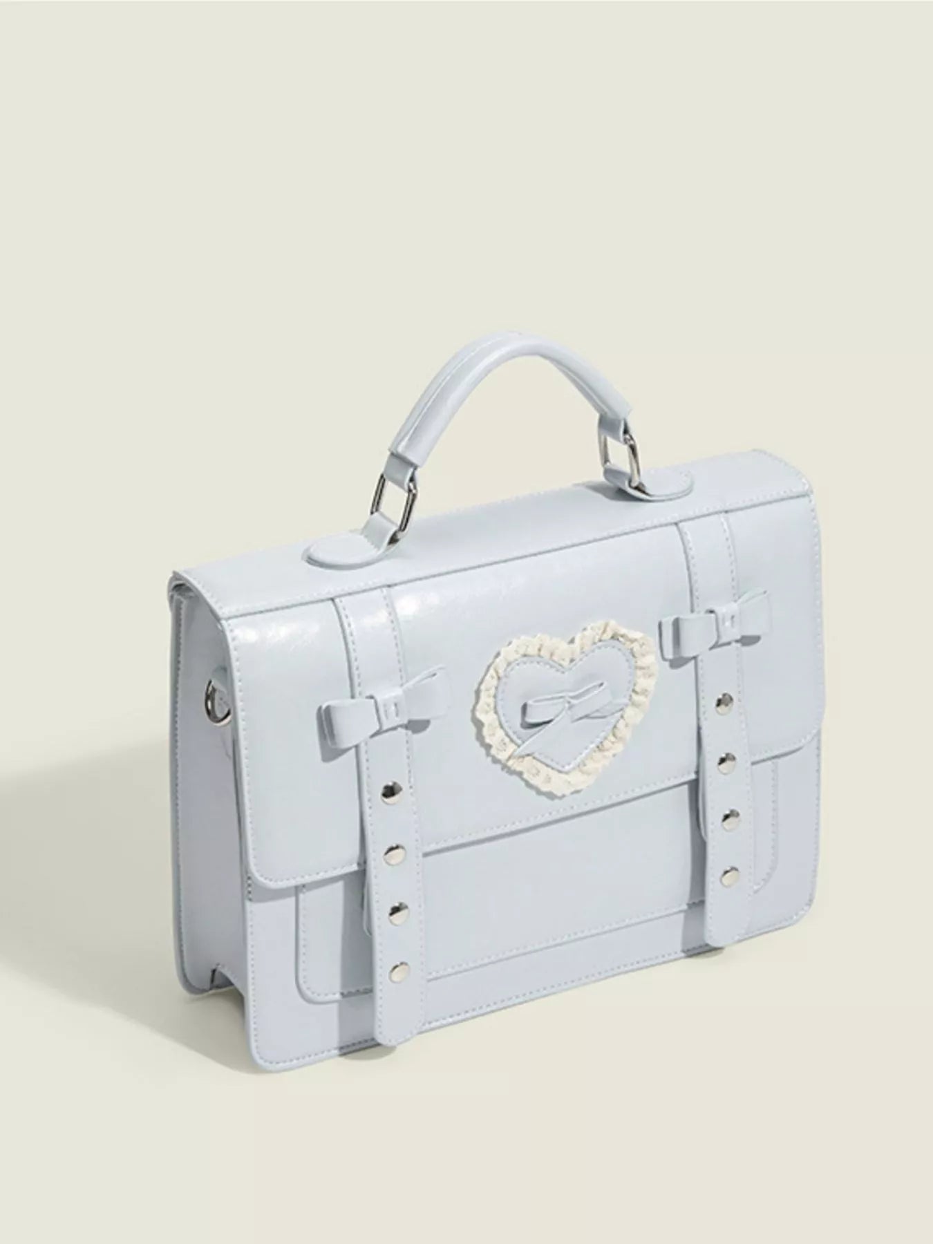 Heart Decor Buckle Backpack Bag