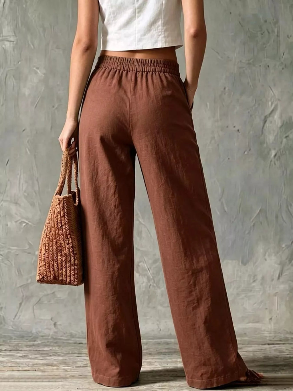 Full Size Wide Leg Pants Plus Size
