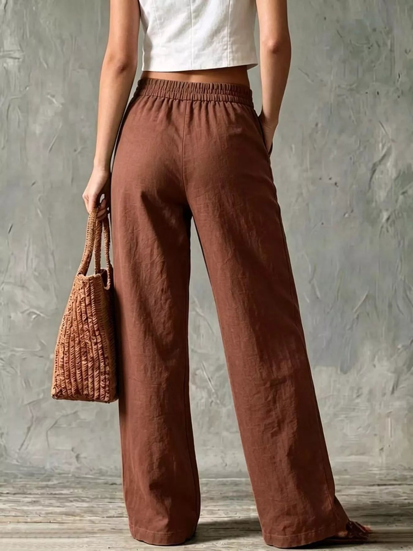 Full Size Wide Leg Pants Plus Size