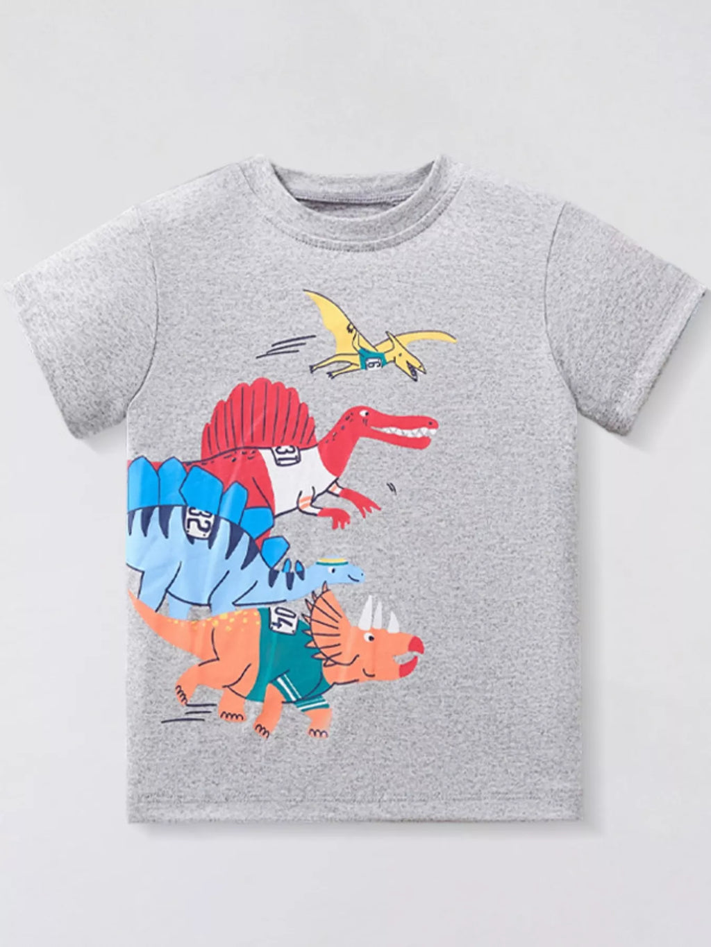 Children's Dinosaur Round Neck T-Shirt