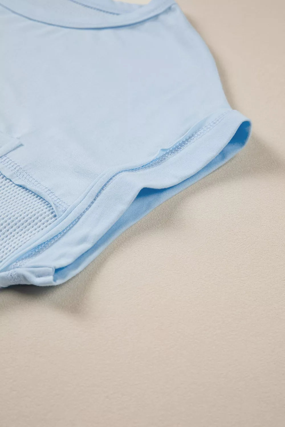 Waffle Knit Pocket T-Shirt