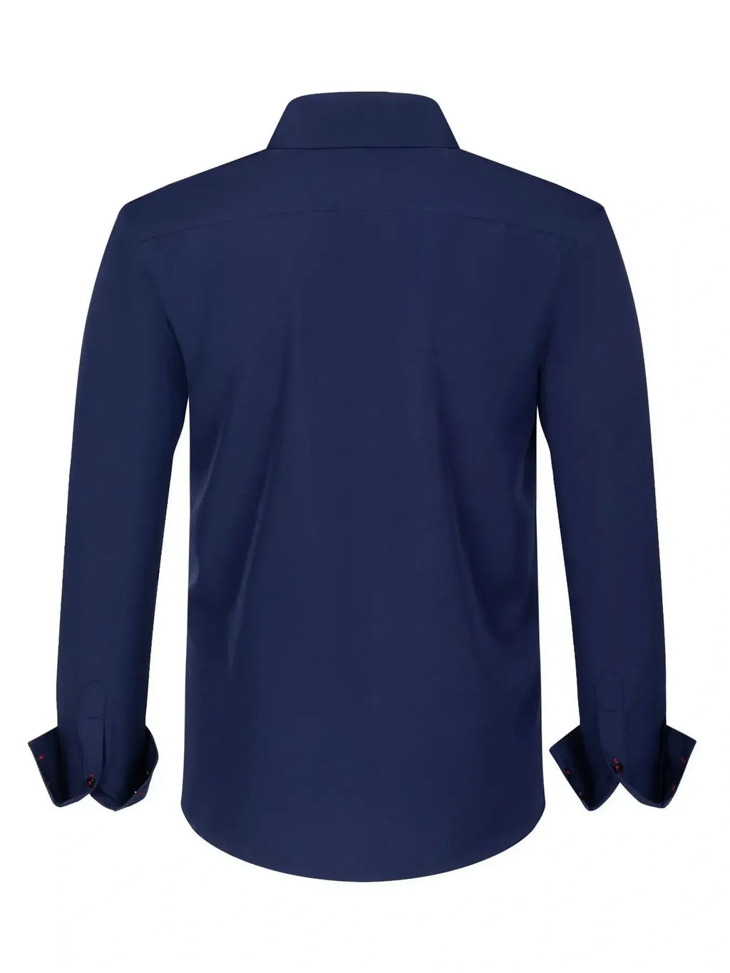 Men's Full Size Button-Down Casual Shirt with Contrast Cuffs Plus Size