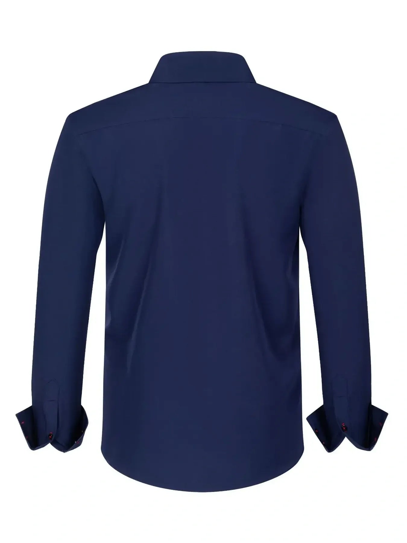 Men's Full Size Button-Down Casual Shirt with Contrast Cuffs Plus Size