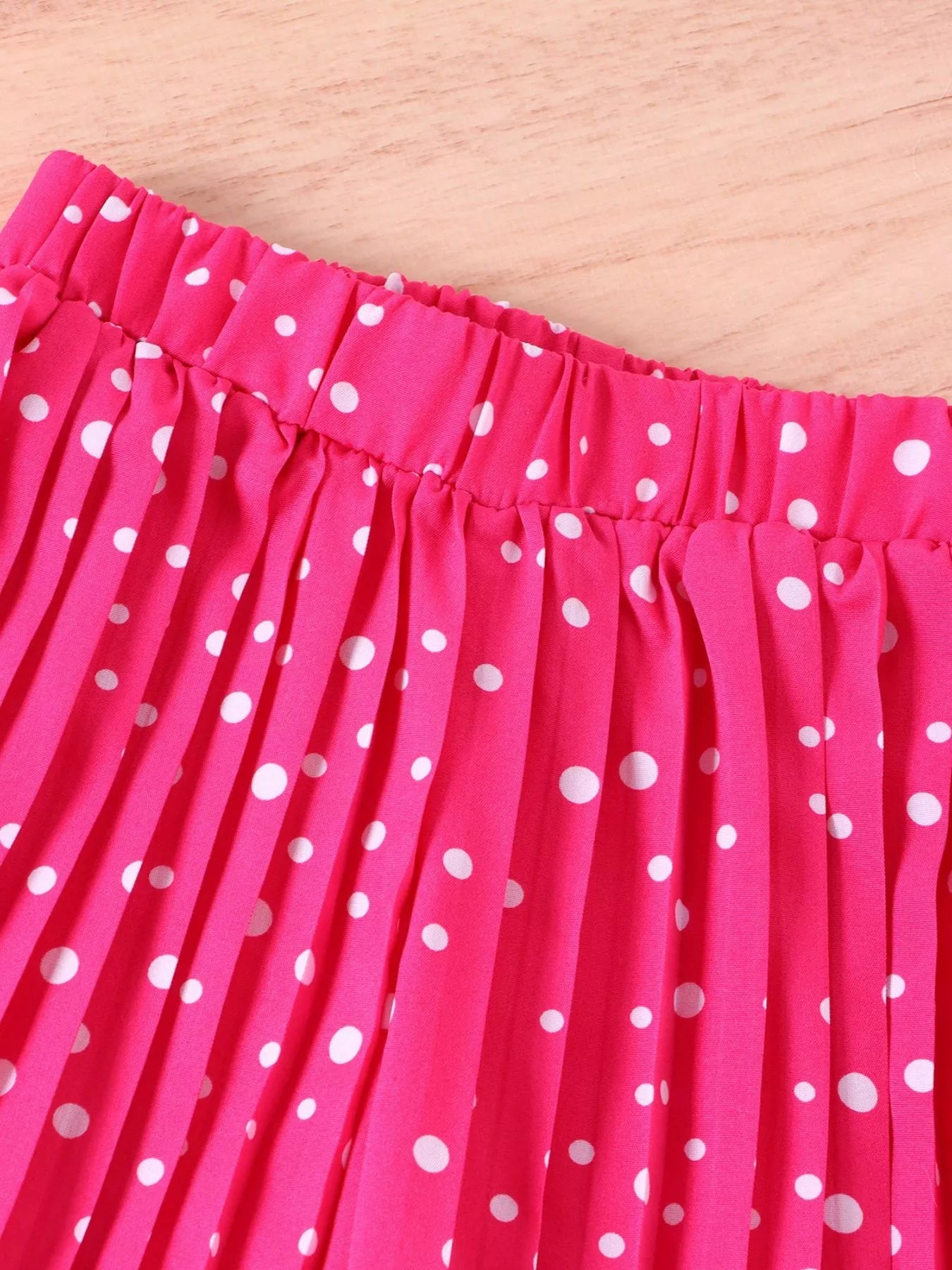 Children's Graphic Tee & Polka Dot Pleated Pants Set