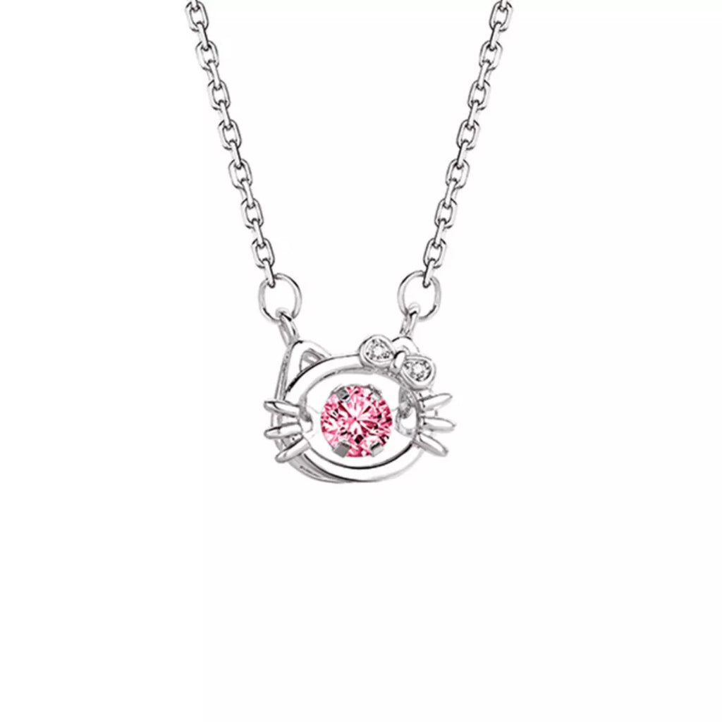 925 Sterling Silver Cat Necklace
