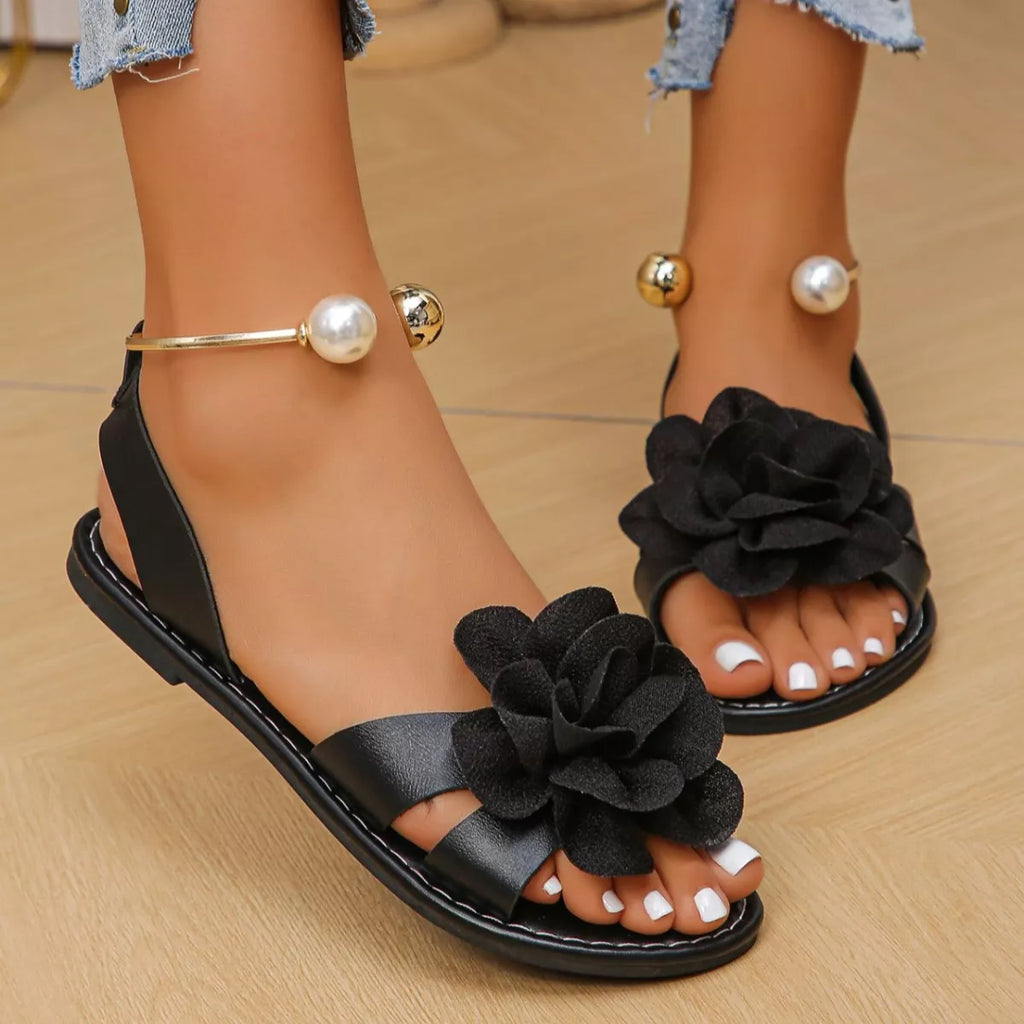 Flower Open Toe Sandals