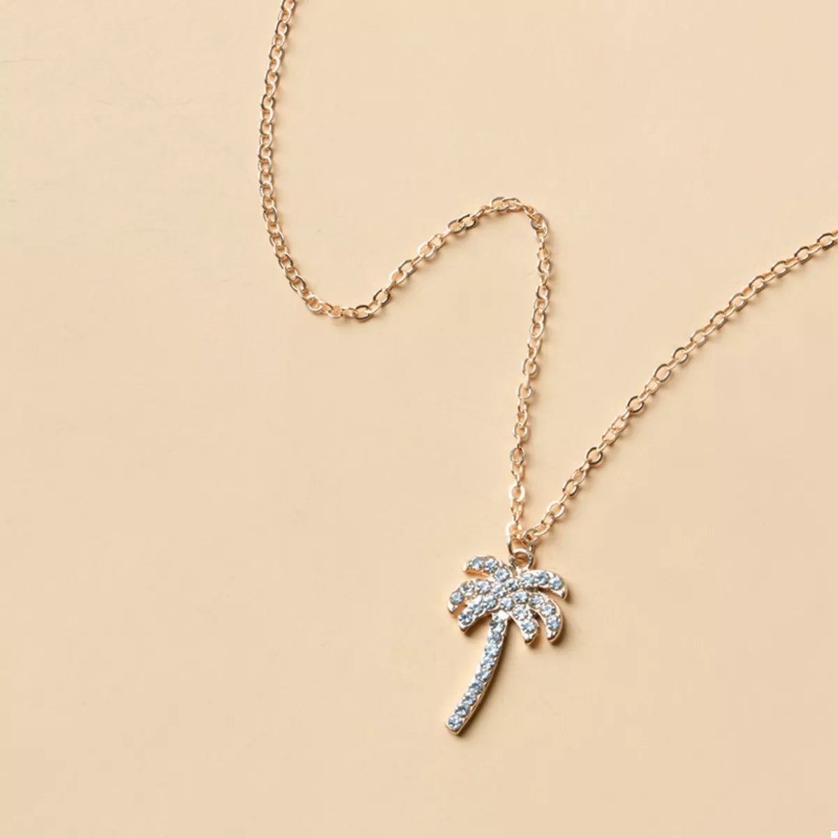 Palm Tree Pendant Necklace