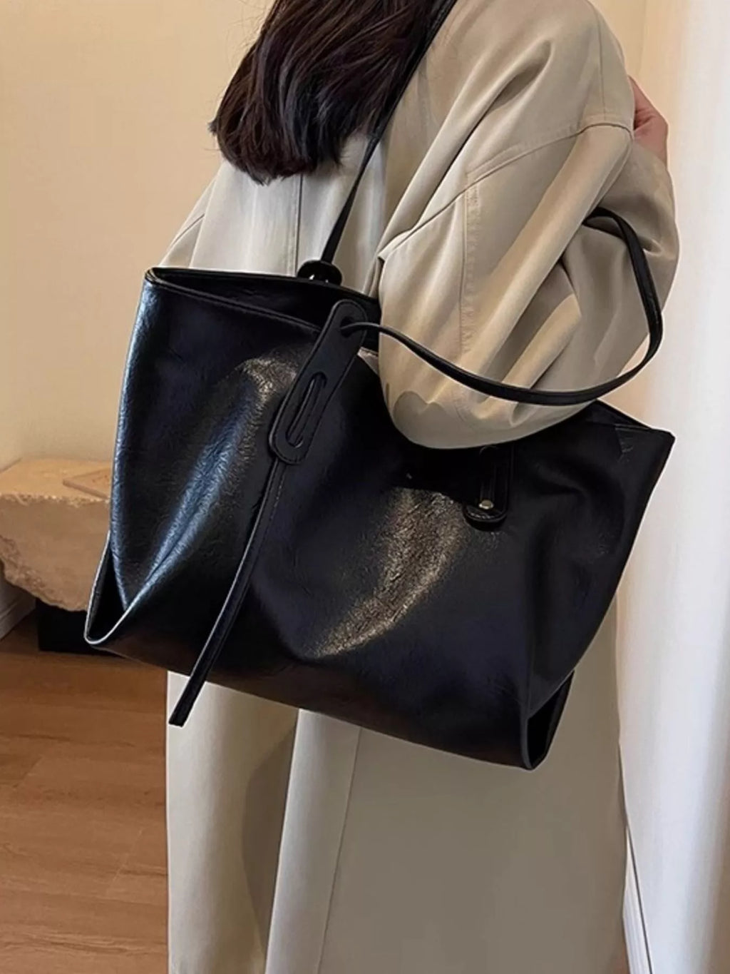 PU Leather Shoulder Bag